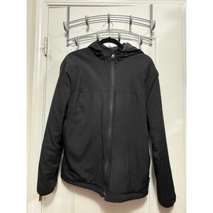 Duckworth Woolcloud Black Hooded Jacket Mens S Full Zip American Wool USA